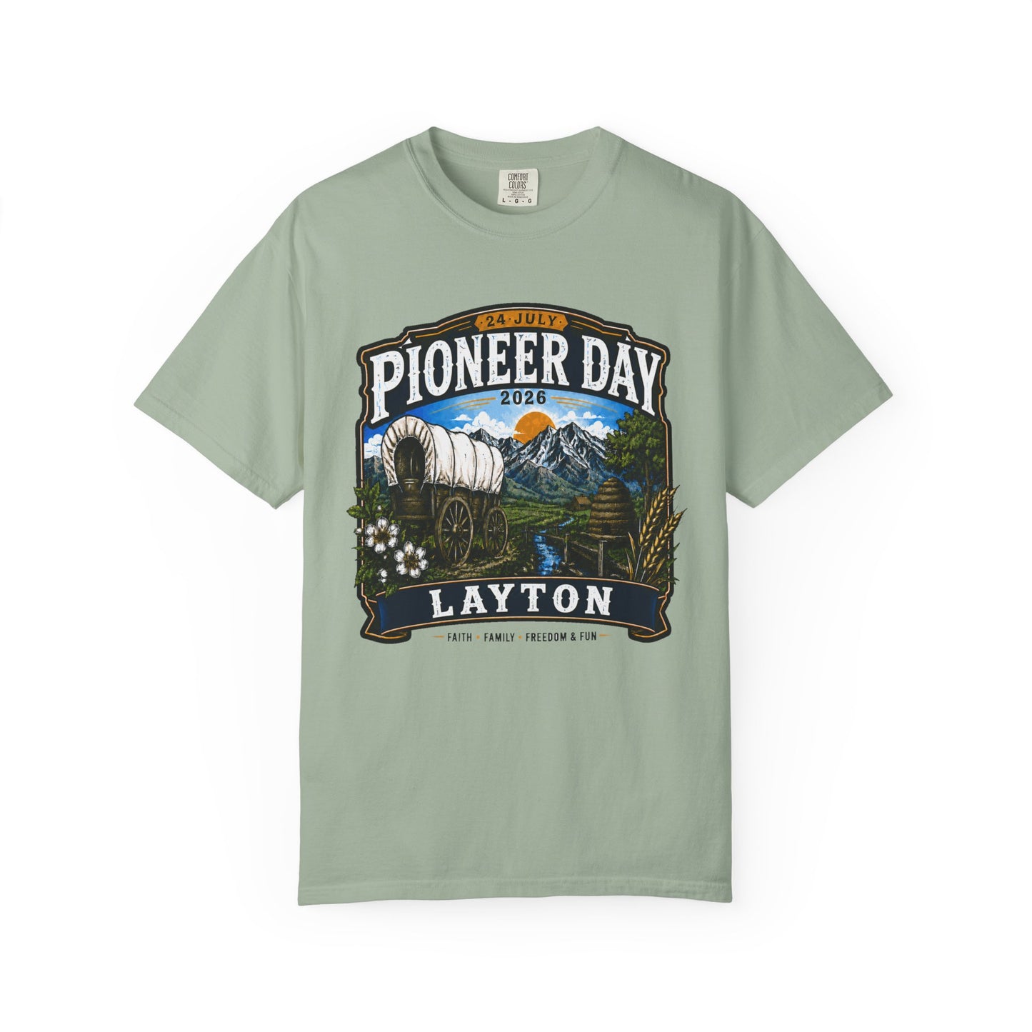 Layton Pioneer Day Tee · 24 July 2026
