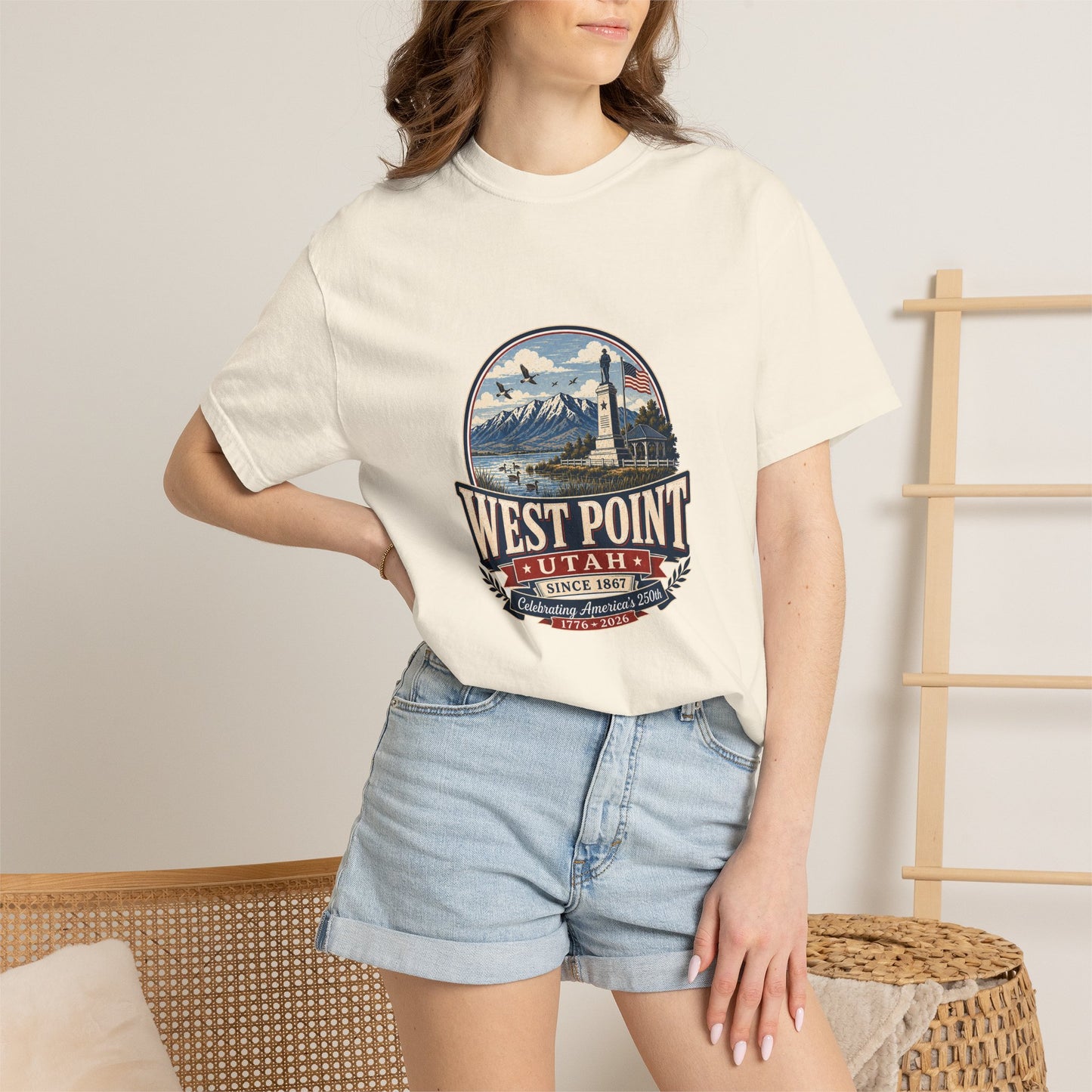 West Point City Spirit Tee · Celebrating America's 250th