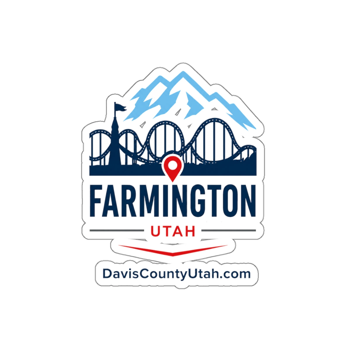 Farmington, Utah Die-Cut Sticker