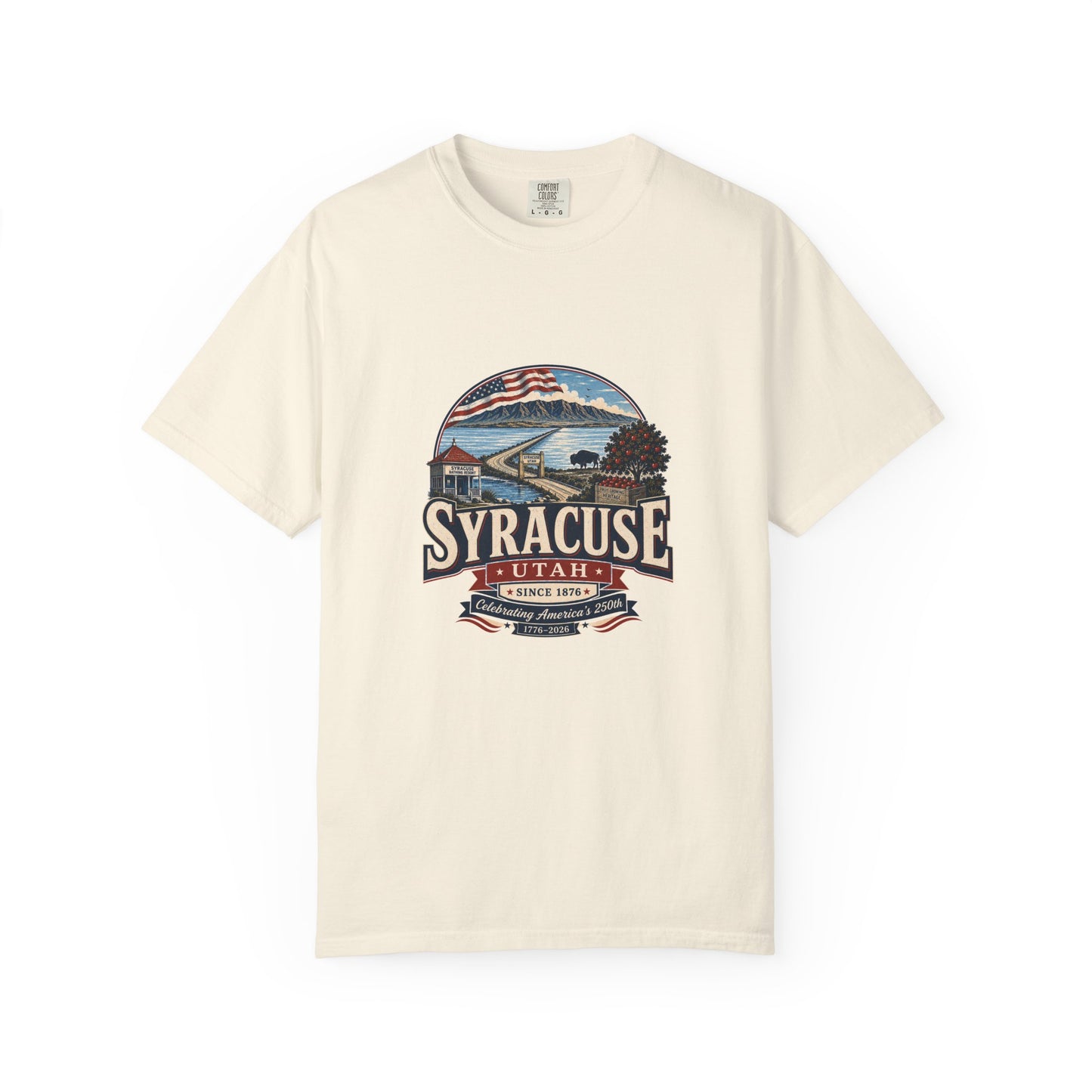 Syracuse City Spirit Tee · Celebrating America's 250th