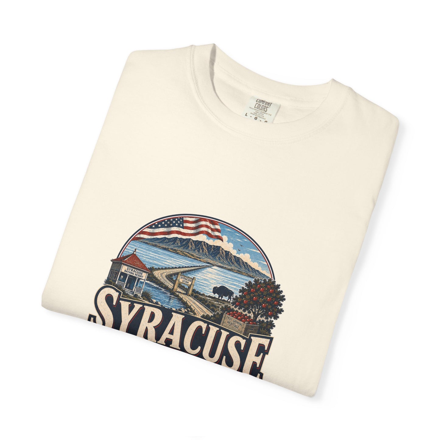 Syracuse City Spirit Tee · Celebrating America's 250th