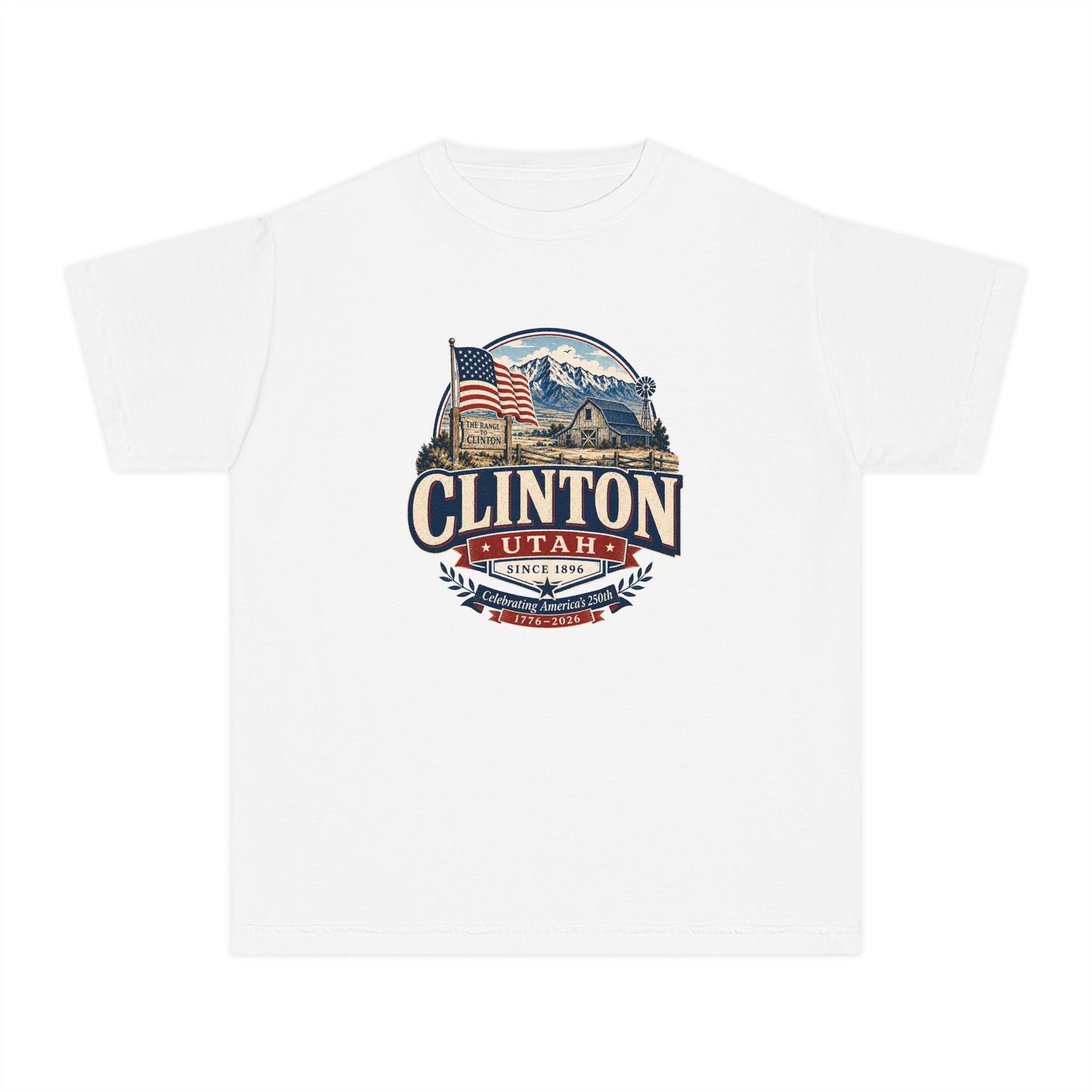 Clinton City Spirit Tee · Youth · Celebrating America's 250th