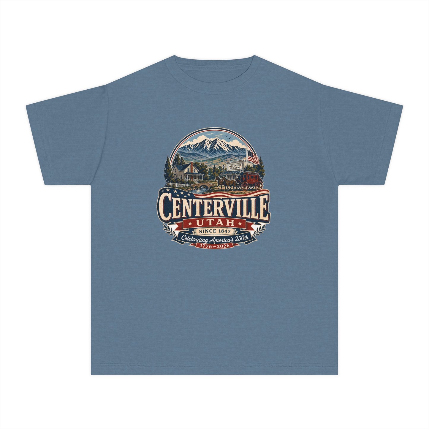 Centerville City Spirit Tee · Youth · Celebrating America's 250th