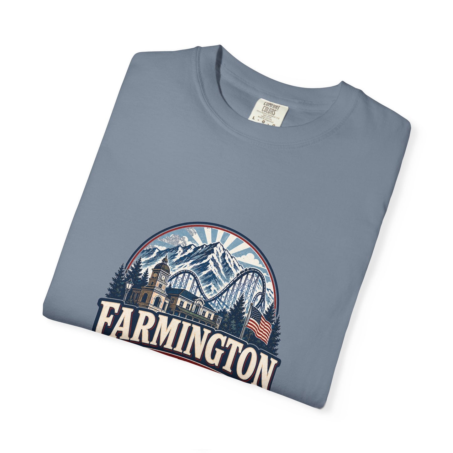 Farmington City Spirit Tee · Celebrating America's 250th