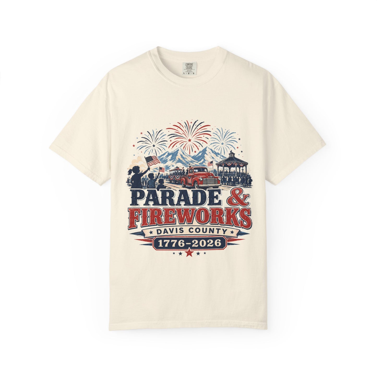 Parade & Fireworks Tee · Davis County 250 · 1776–2026