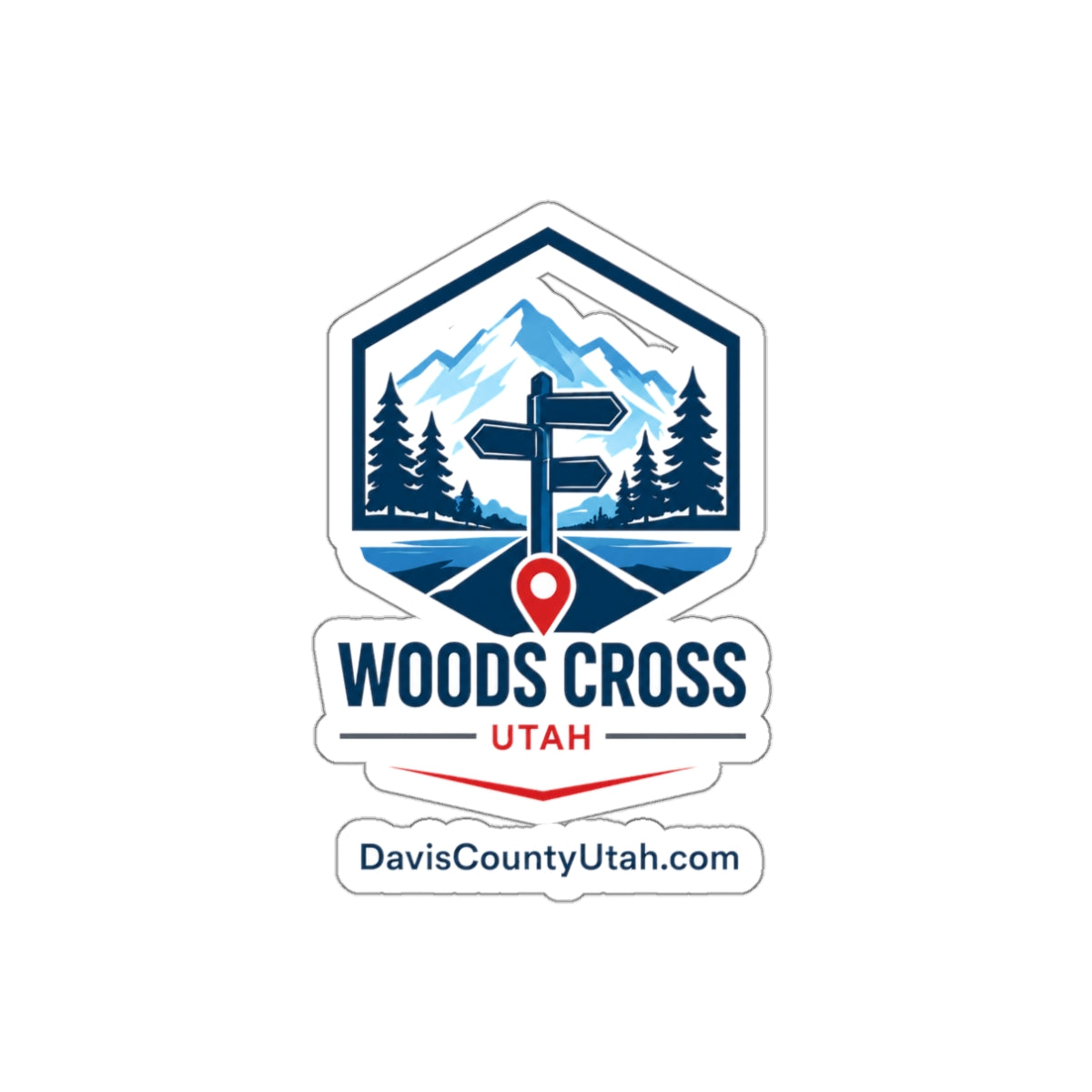 Woods Cross, Utah Die-Cut Sticker