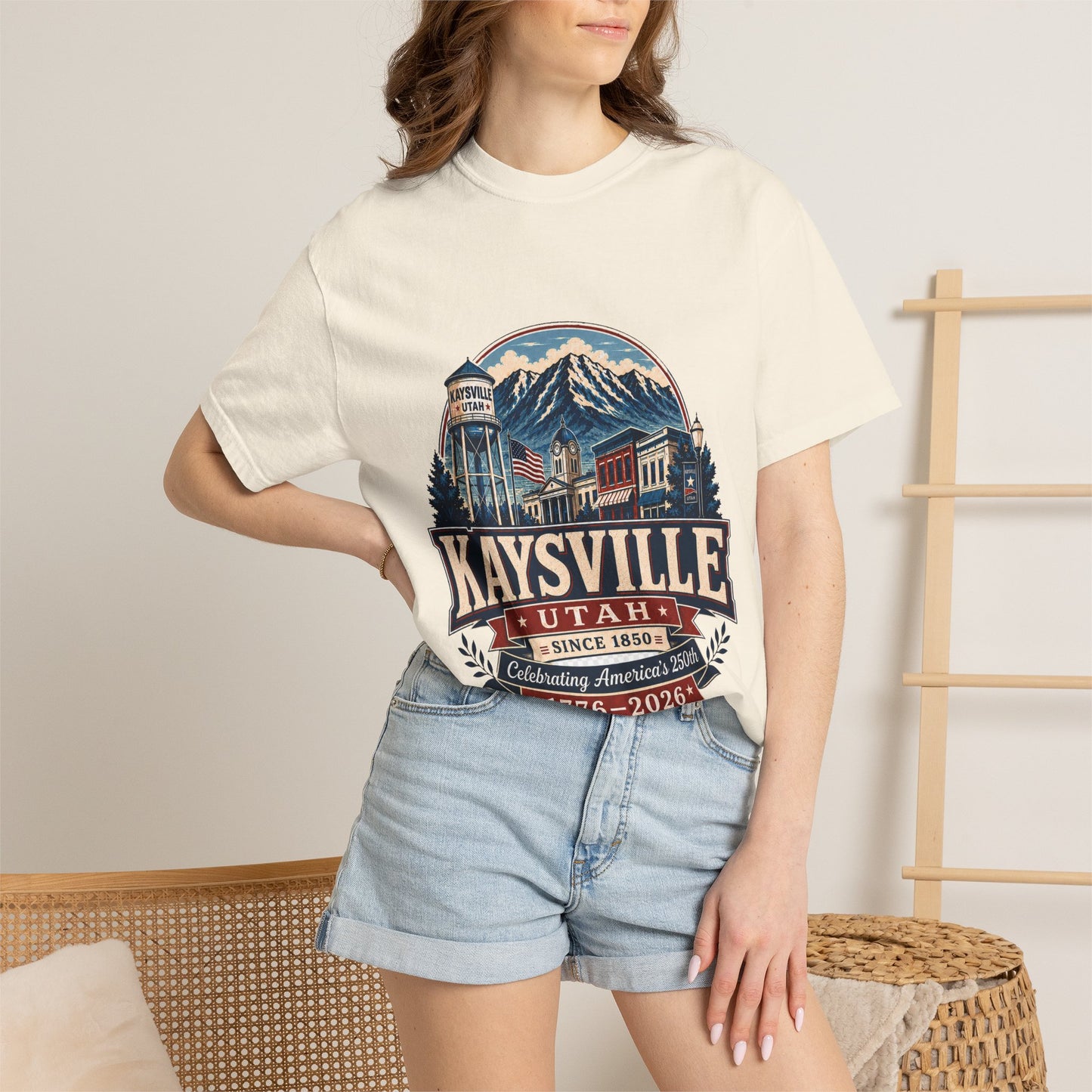 Kaysville City Spirit Tee · Celebrating America's 250th