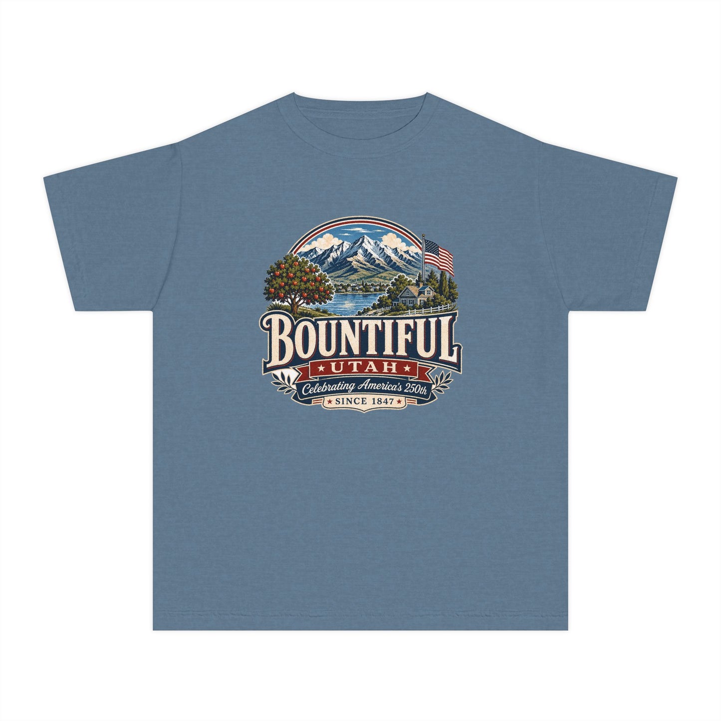 Bountiful City Spirit Tee · Youth · Celebrating America's 250th