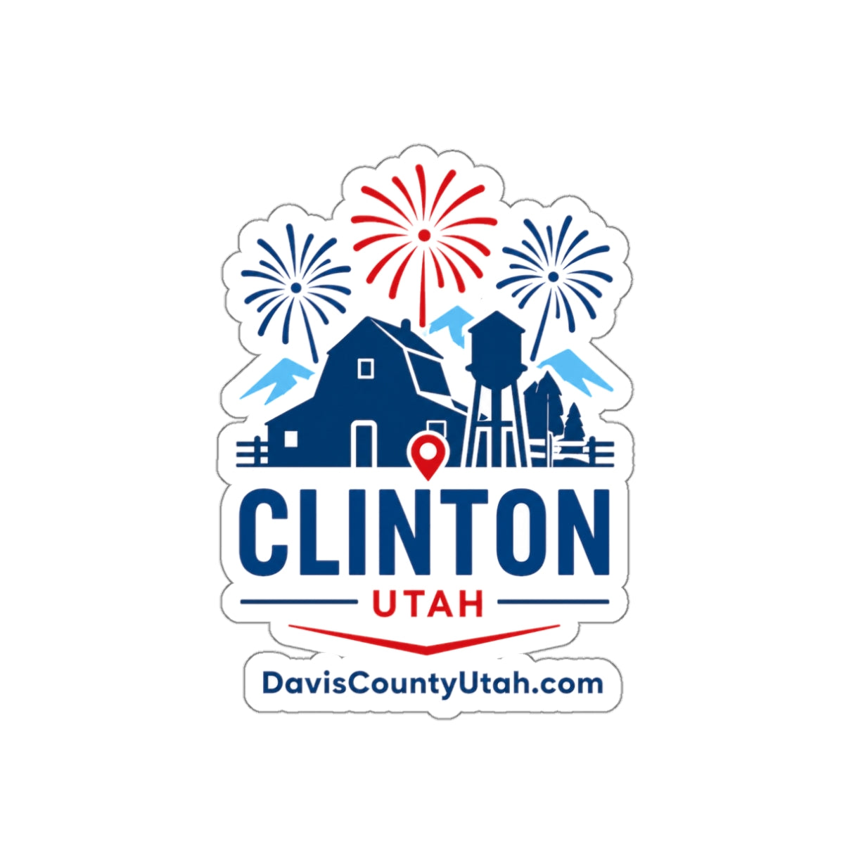 Clinton, Utah Die-Cut Sticker