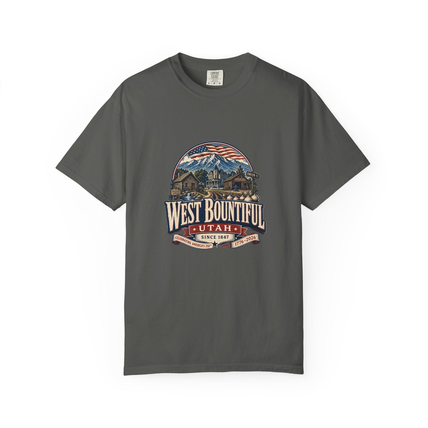 West Bountiful City Spirit Tee · Celebrating America's 250th
