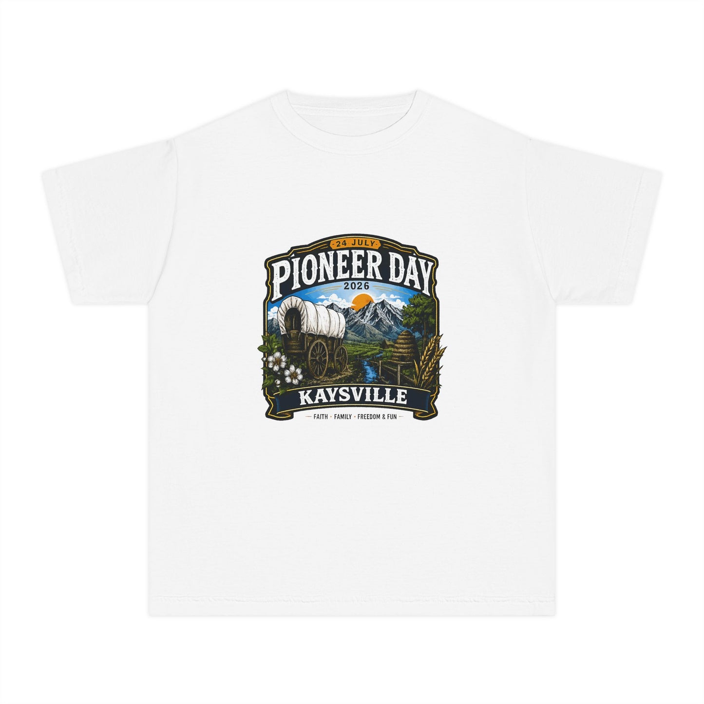 Kaysville Pioneer Day Tee · Youth · 24 July 2026