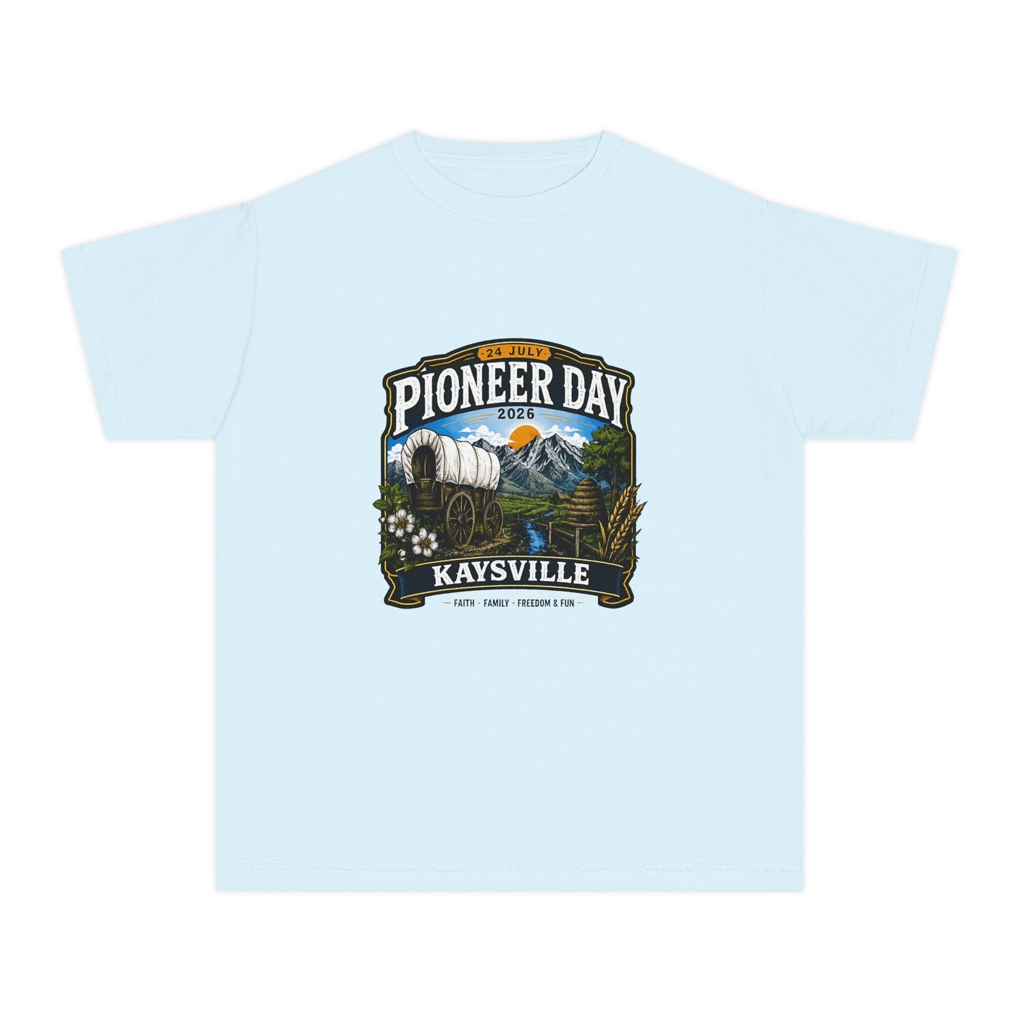 Kaysville Pioneer Day Tee · Youth · 24 July 2026