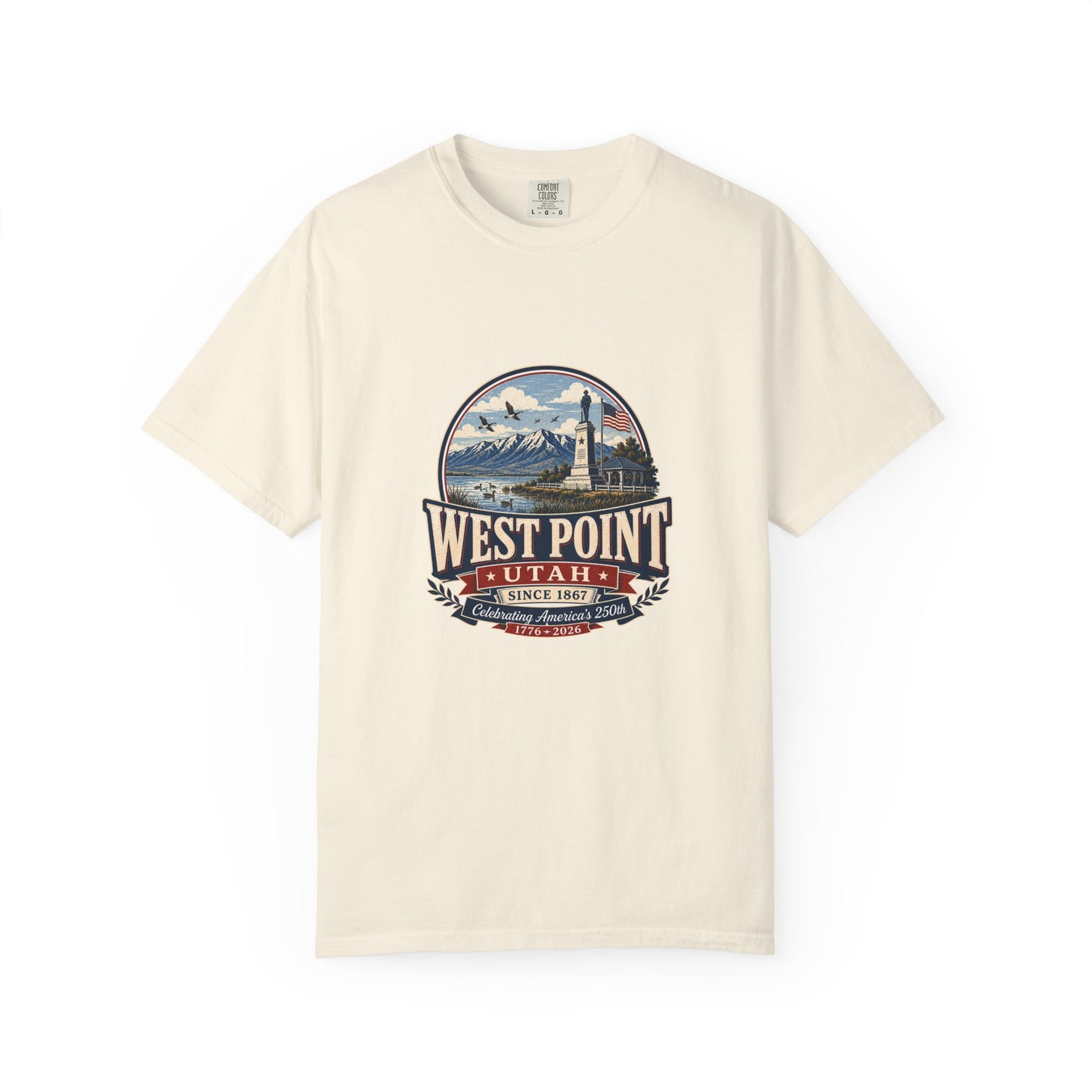 West Point City Spirit Tee · Celebrating America's 250th