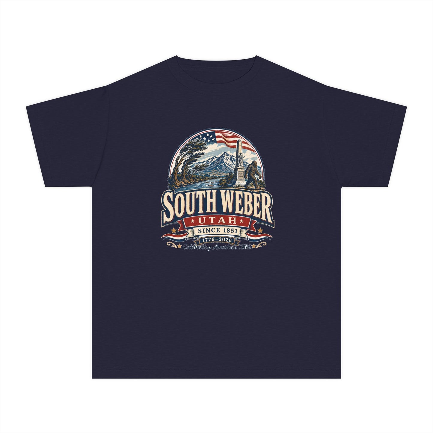 South Weber City Spirit Tee · Youth · Celebrating America's 250th