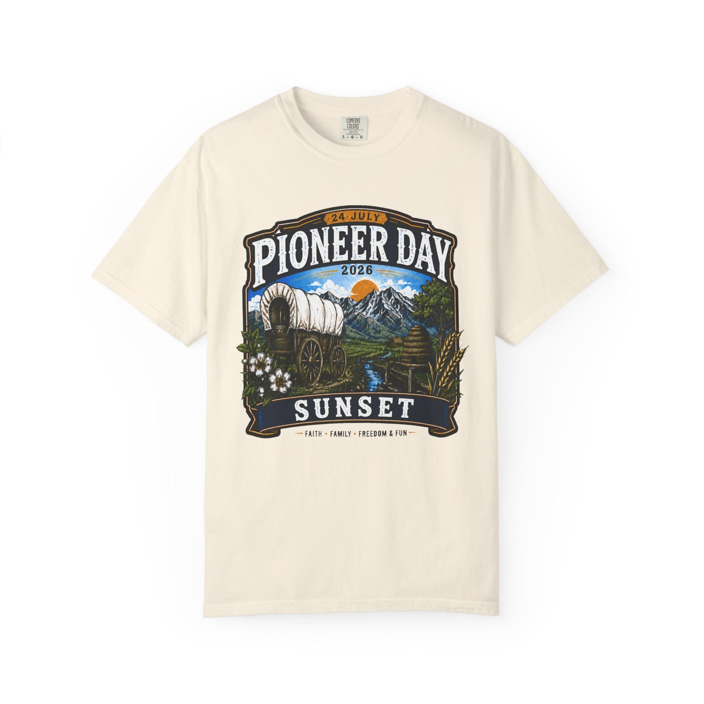 Sunset Pioneer Day Tee · 24 July 2026