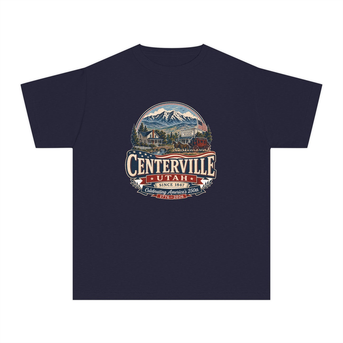 Centerville City Spirit Tee · Youth · Celebrating America's 250th