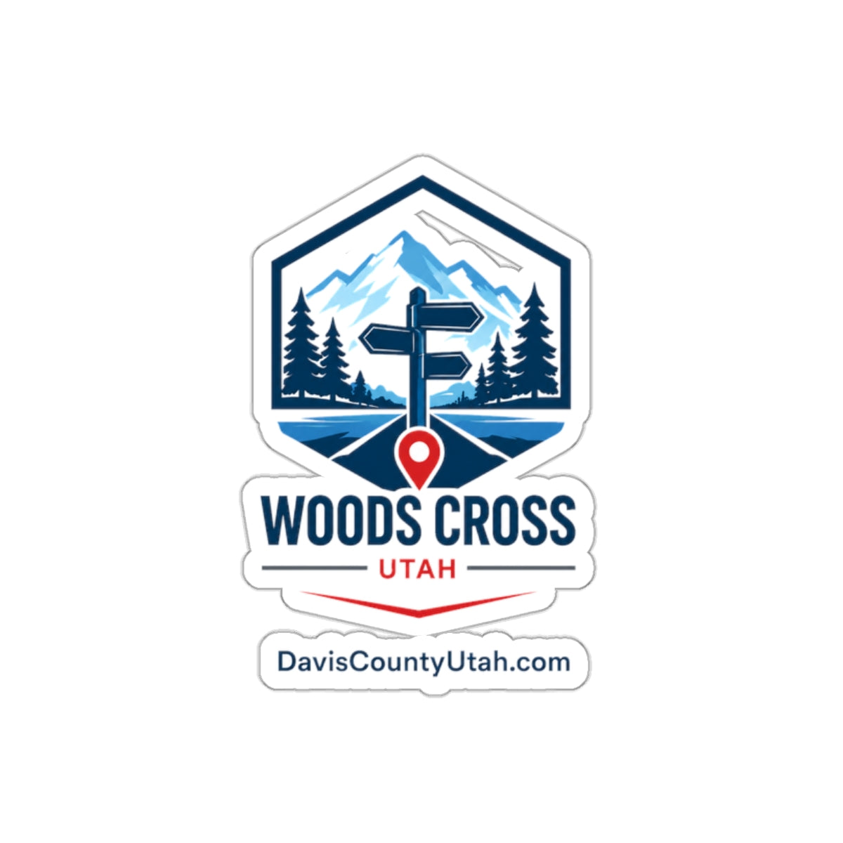 Woods Cross, Utah Die-Cut Sticker