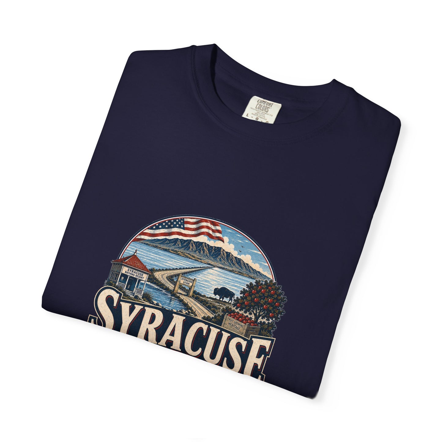 Syracuse City Spirit Tee · Celebrating America's 250th