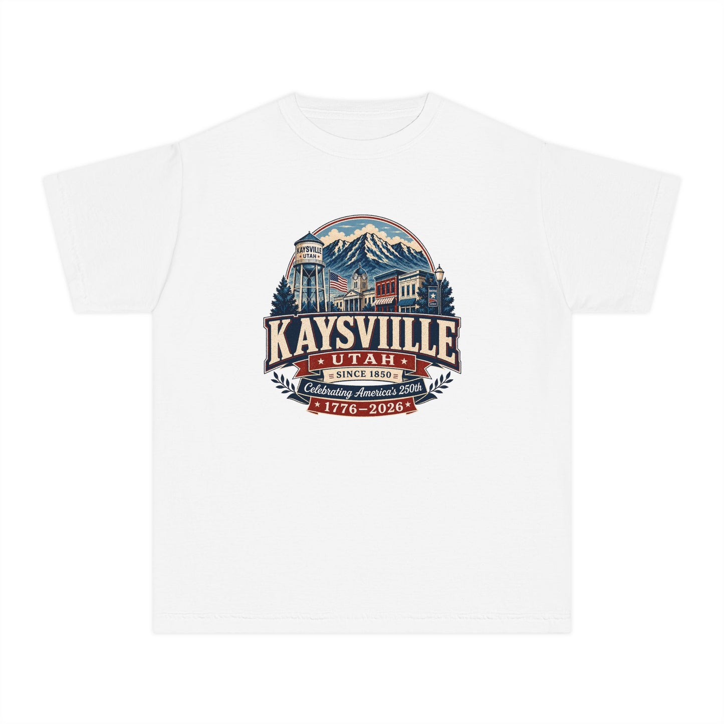 Kaysville City Spirit Tee · Youth · Celebrating America's 250th