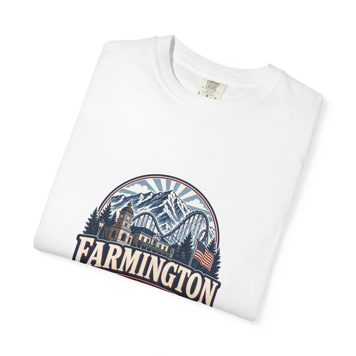 Farmington City Spirit Tee · Celebrating America's 250th