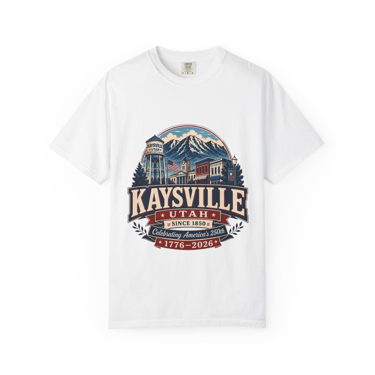 Kaysville City Spirit Tee · Celebrating America's 250th