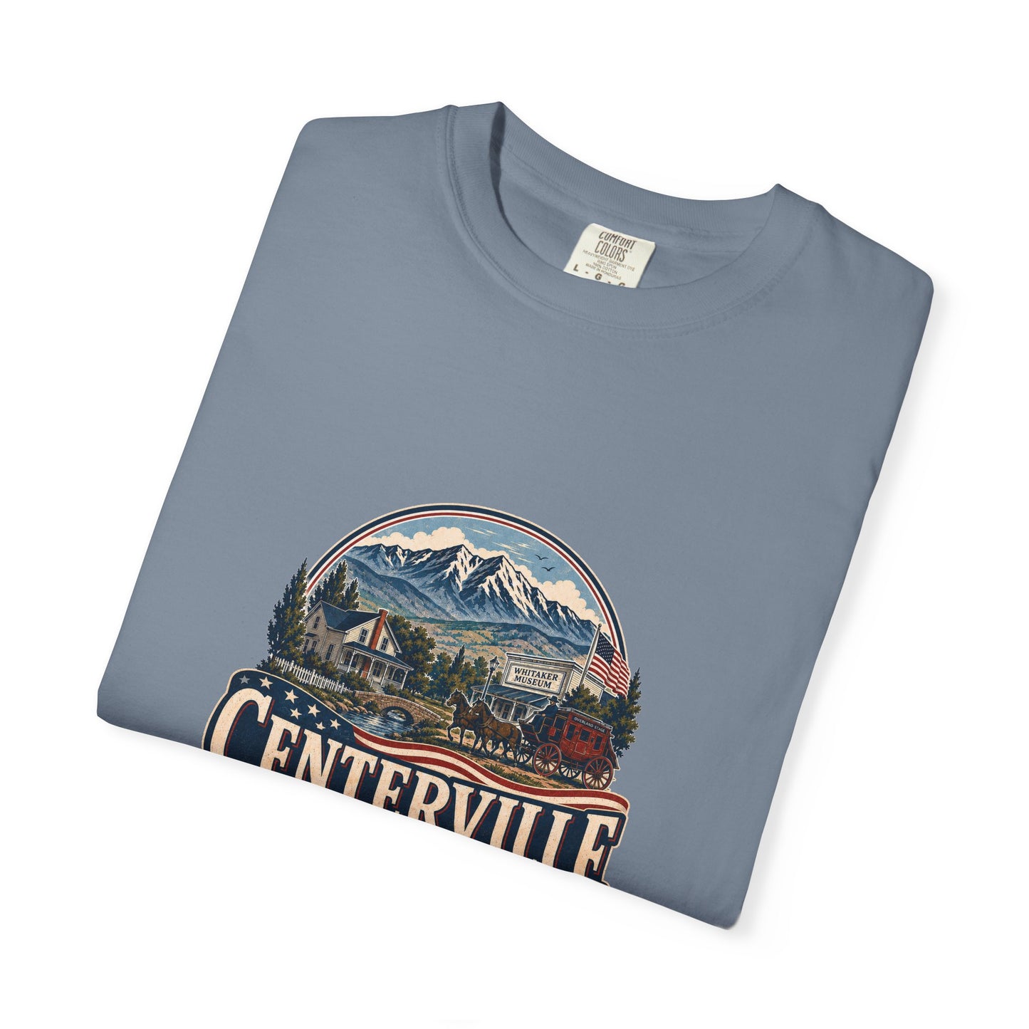 Centerville City Spirit Tee · Celebrating America's 250th