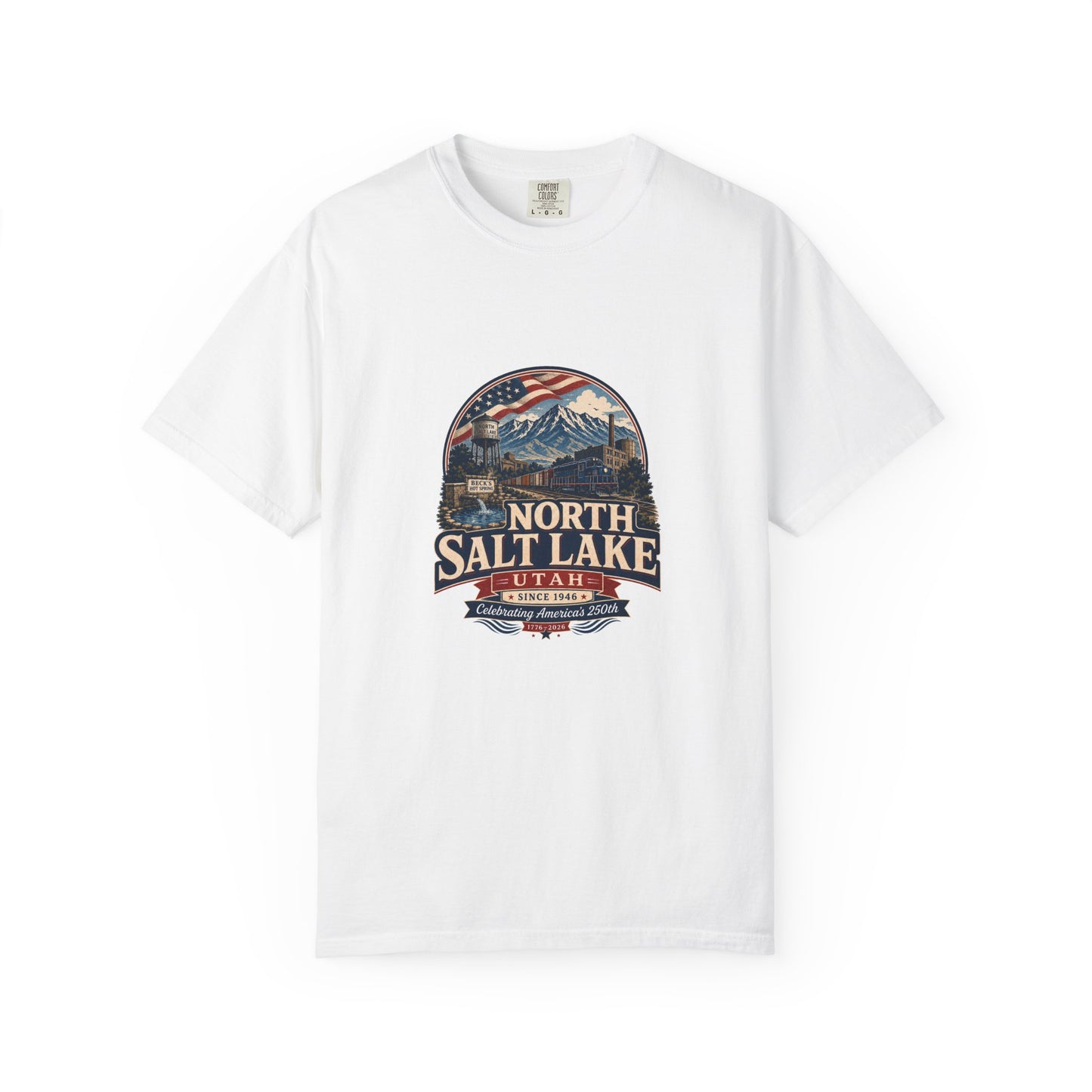 North Salt Lake City Spirit Tee · Celebrating America's 250th