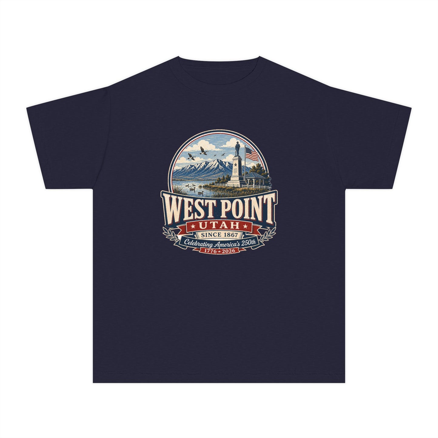 West Point City Spirit Tee · Youth · Celebrating America's 250th