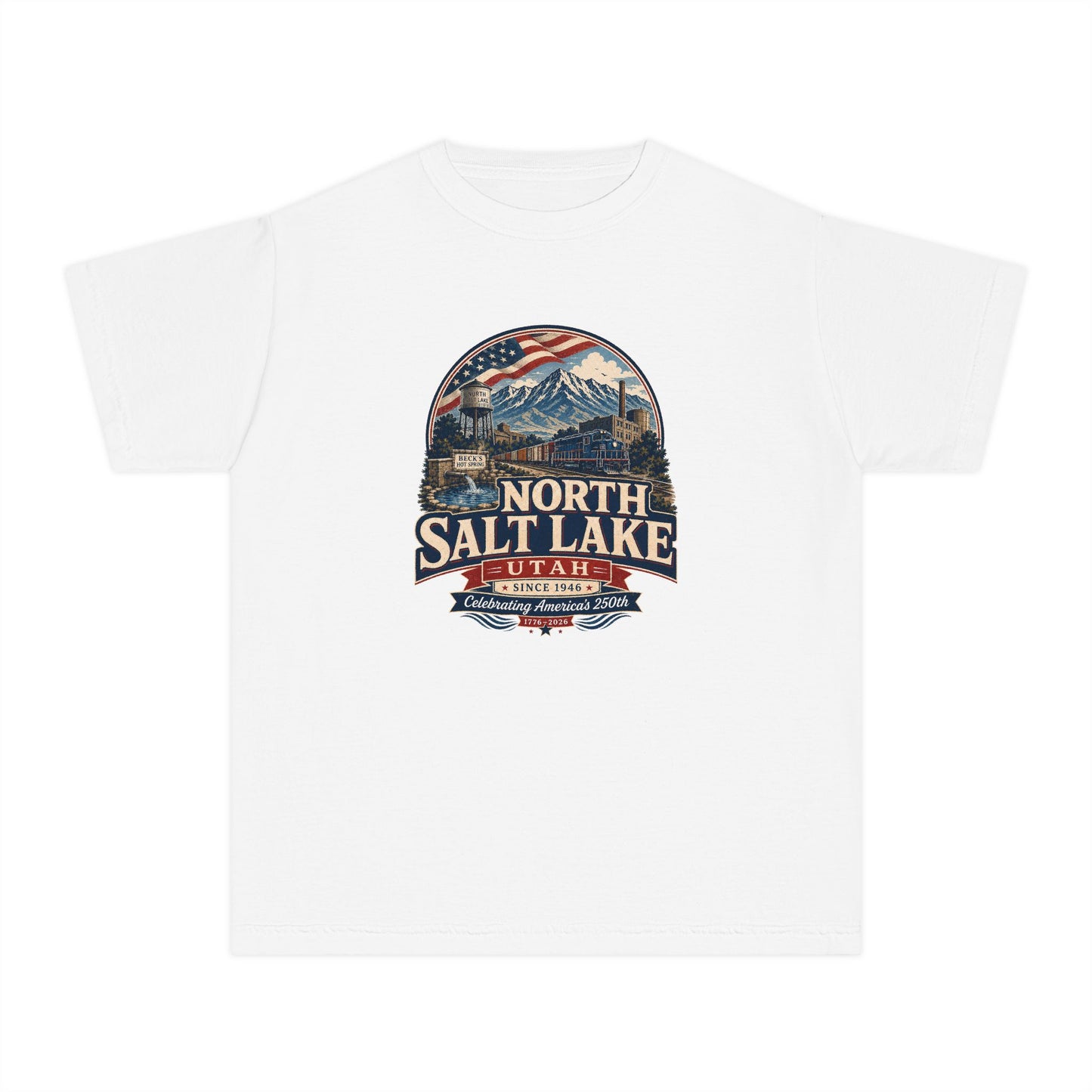 North Salt Lake City Spirit Tee · Youth · Celebrating America's 250th