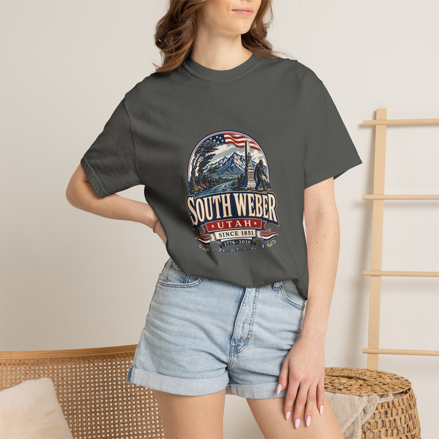 South Weber City Spirit Tee · Celebrating America's 250th