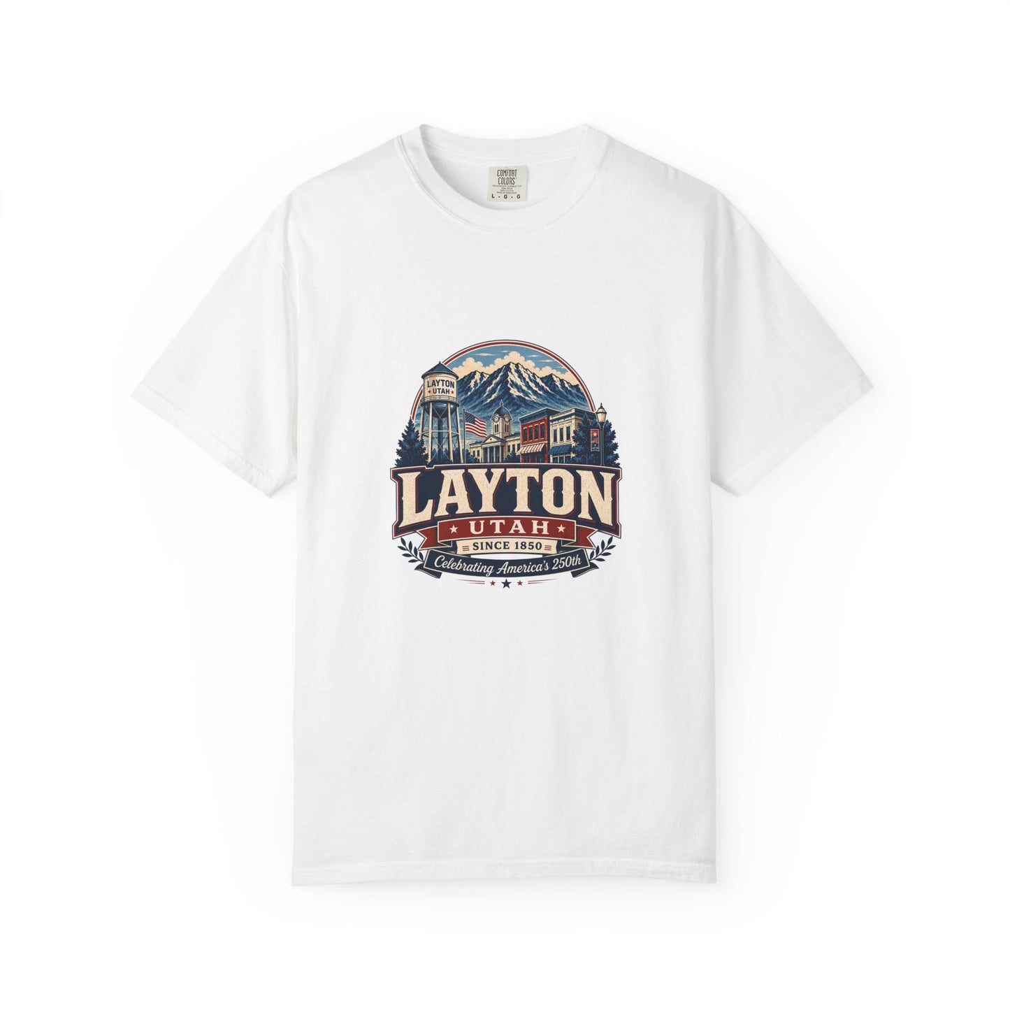 Layton City Spirit Tee · Celebrating America's 250th