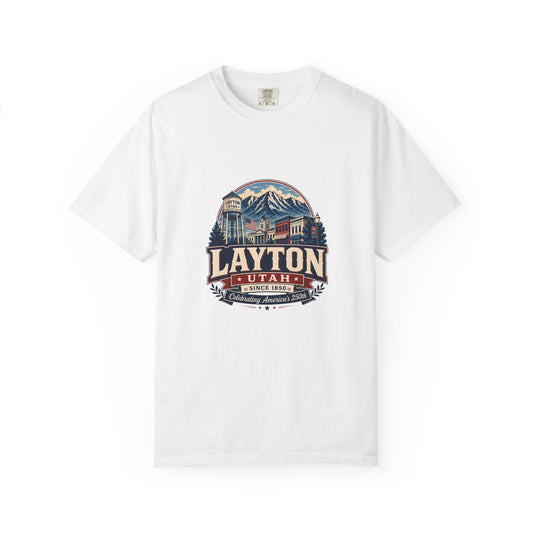 Layton City Spirit Tee · Celebrating America's 250th