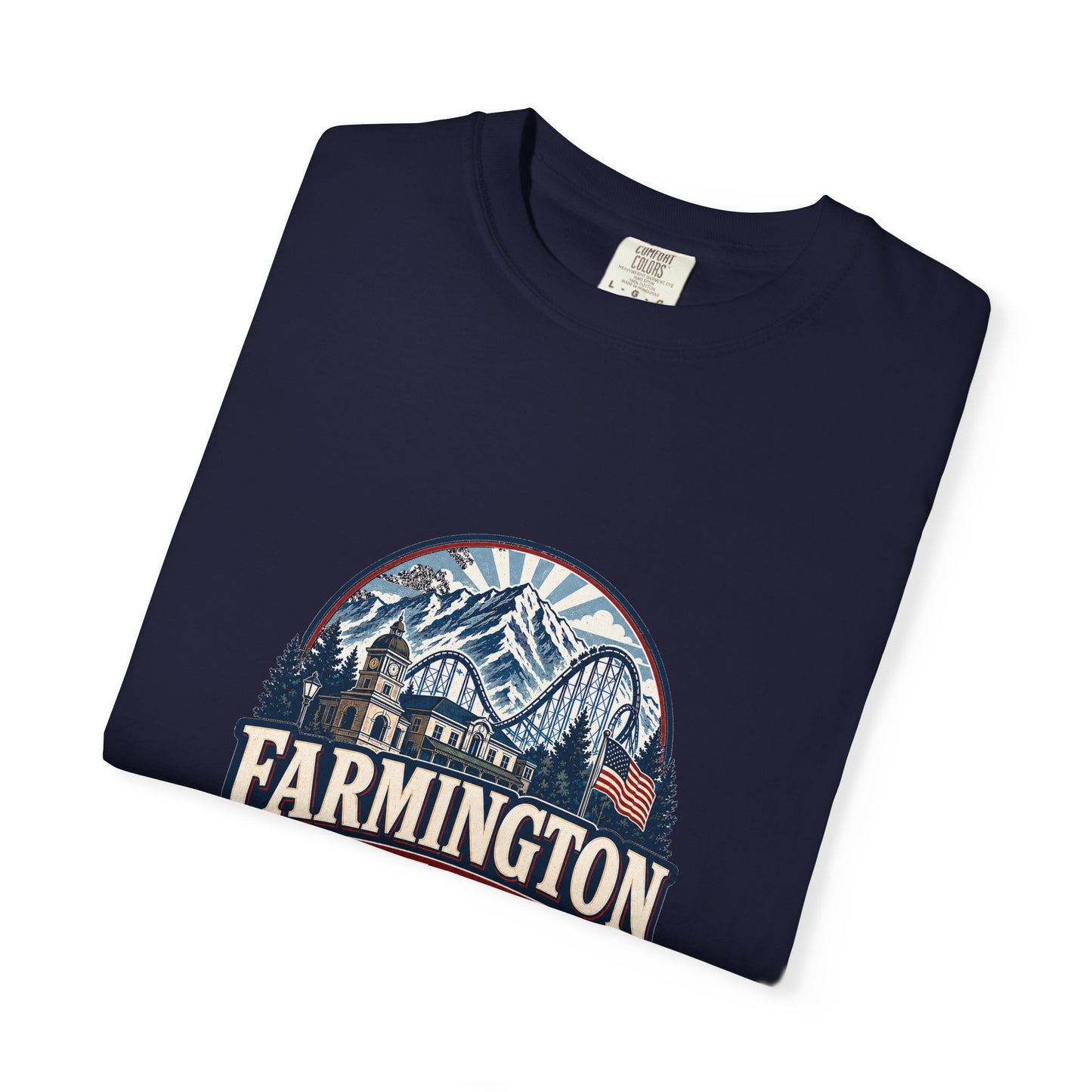 Farmington City Spirit Tee · Celebrating America's 250th