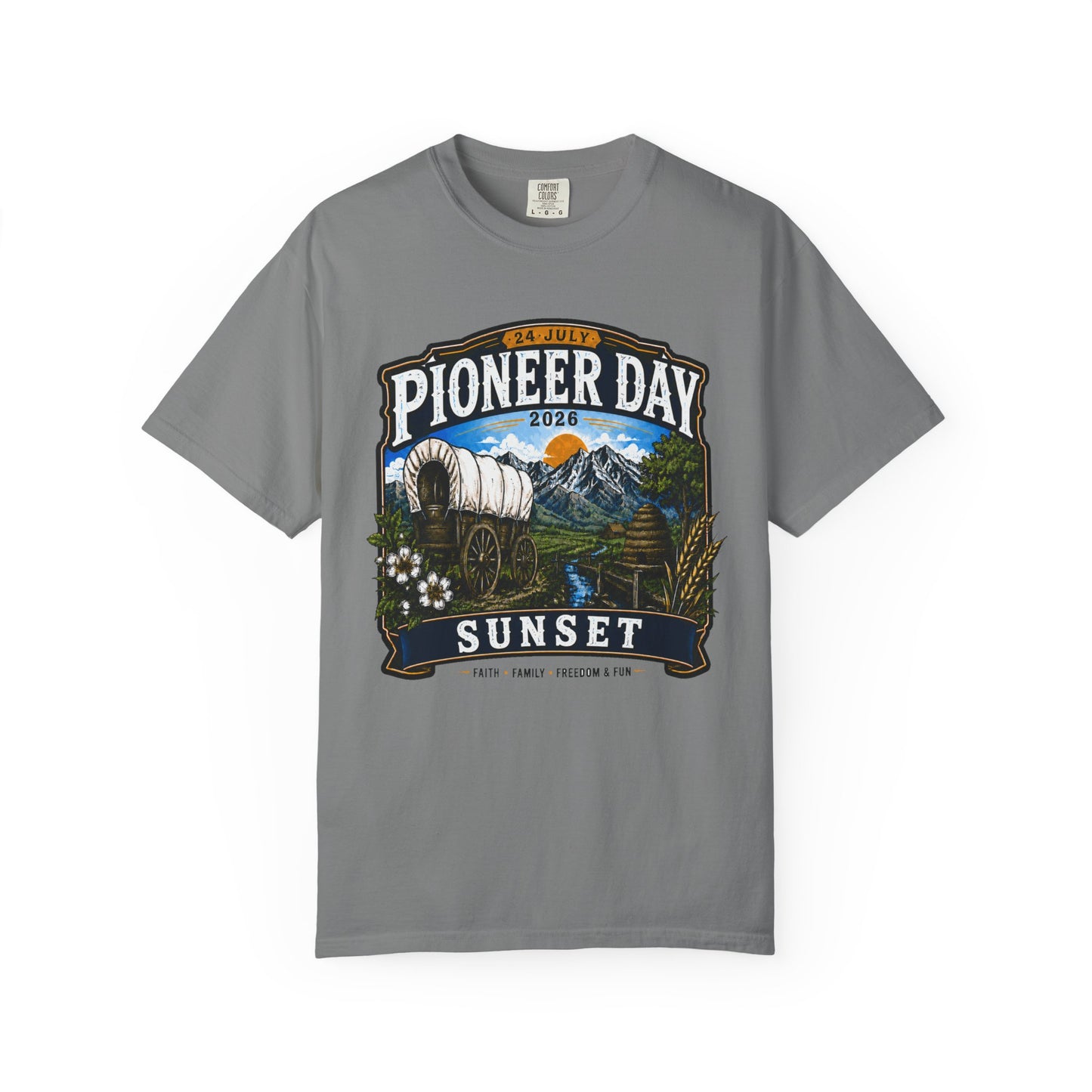 Sunset Pioneer Day Tee · 24 July 2026