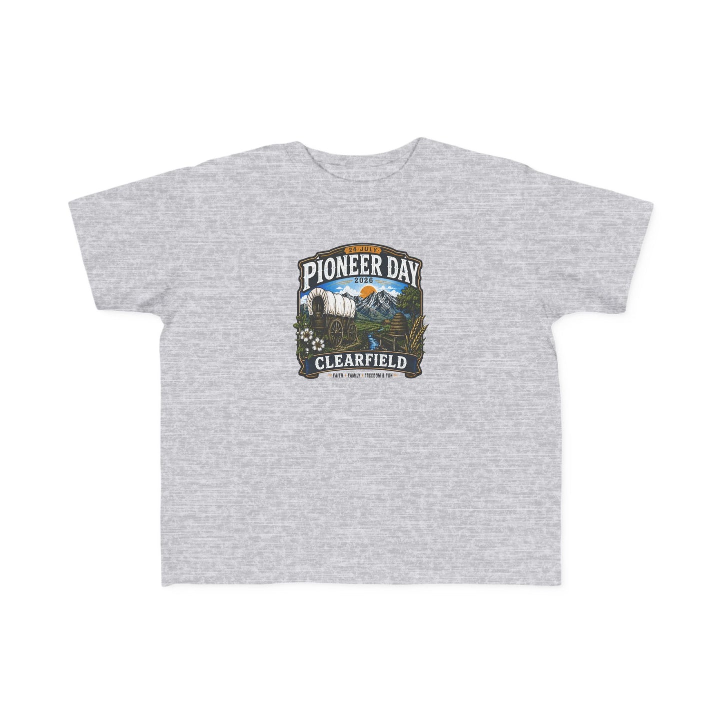 Clearfield Pioneer Day Tee · Toddler · 24 July 2026