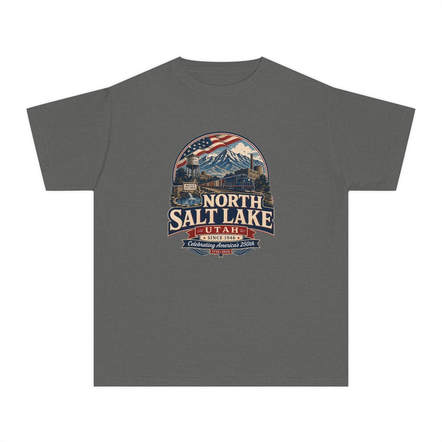 North Salt Lake City Spirit Tee · Youth · Celebrating America's 250th
