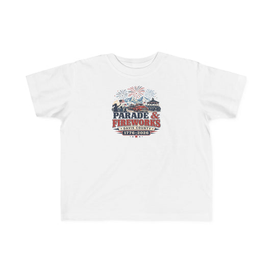 Parade & Fireworks Tee · Toddler · Davis County 250 · 1776–2026