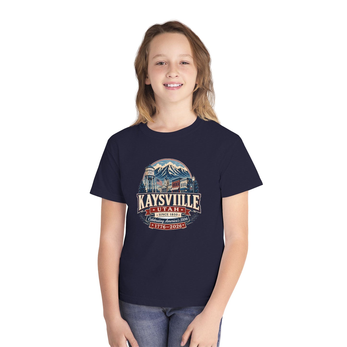 Kaysville City Spirit Tee · Youth · Celebrating America's 250th