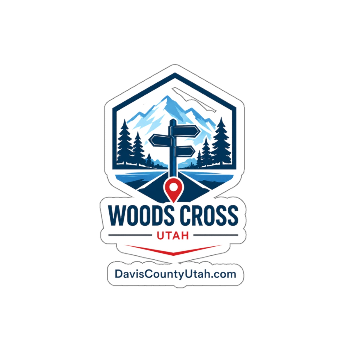 Woods Cross, Utah Die-Cut Sticker