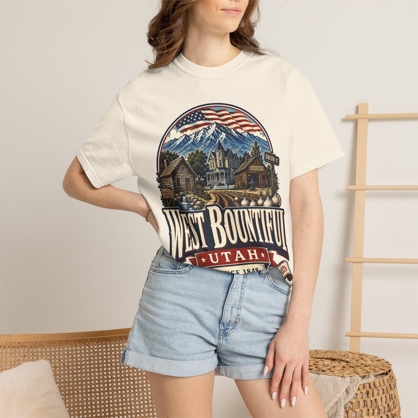 West Bountiful City Spirit Tee · Celebrating America's 250th