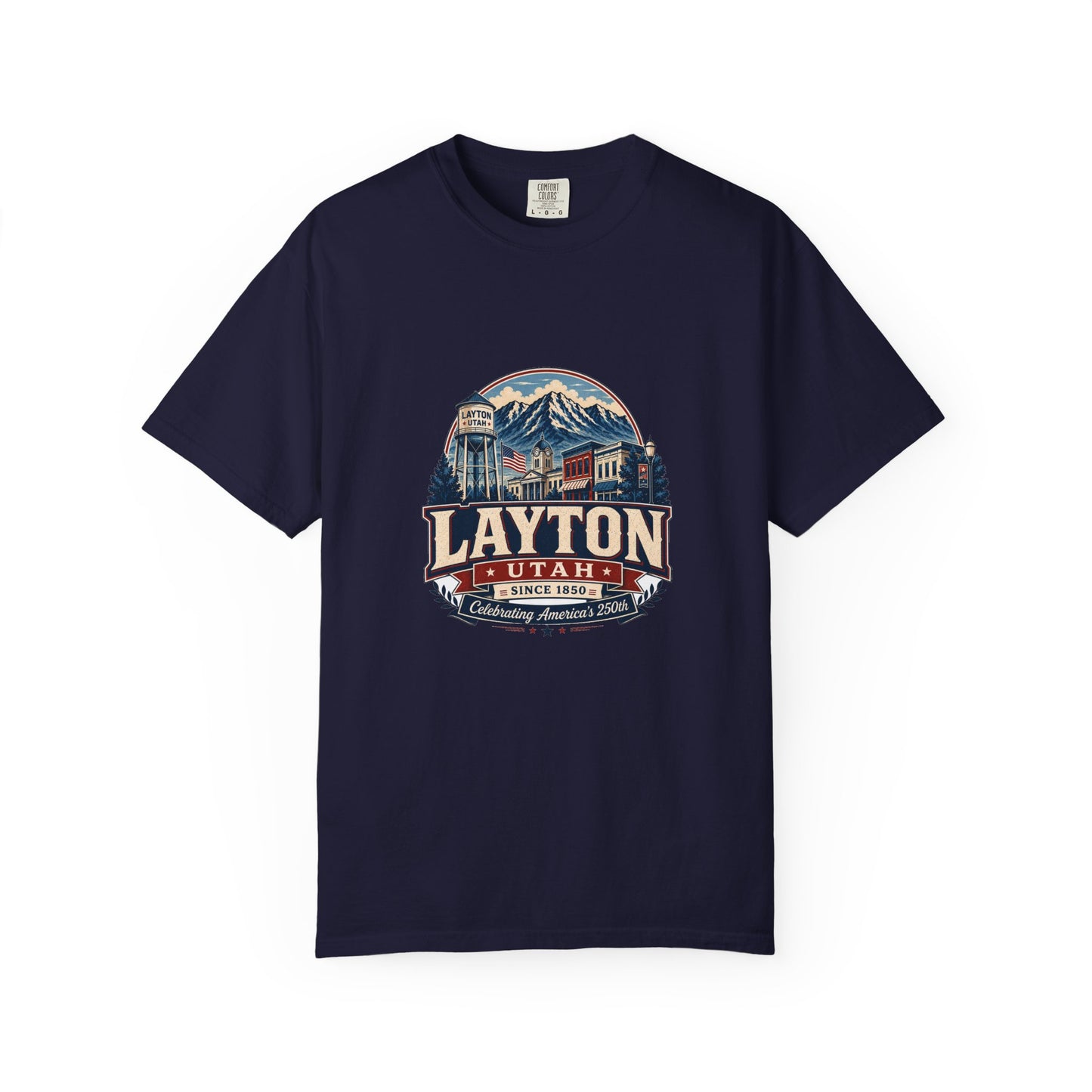 Layton City Spirit Tee · Celebrating America's 250th