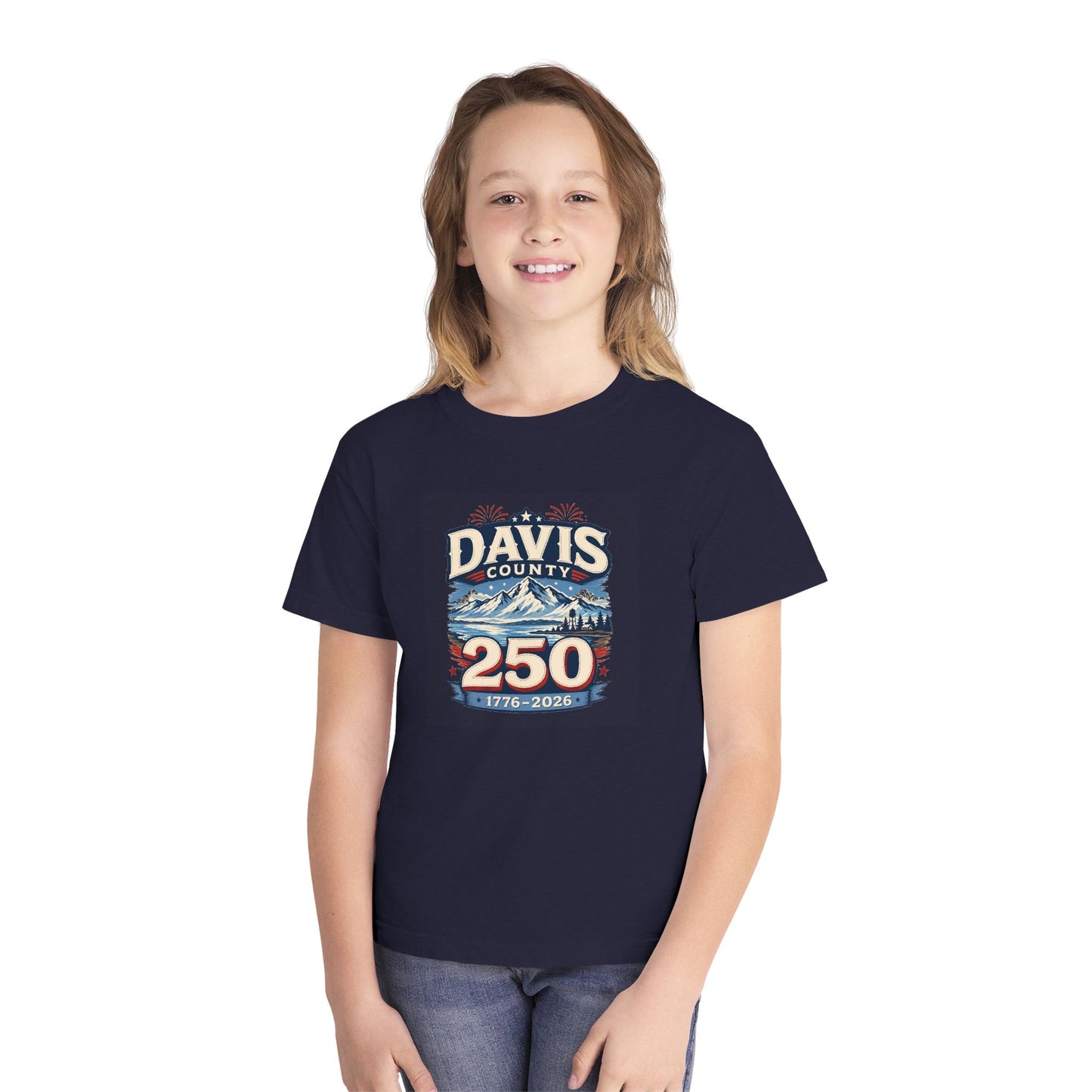 Davis County 250 — Hero Tee · Youth · 1776–2026