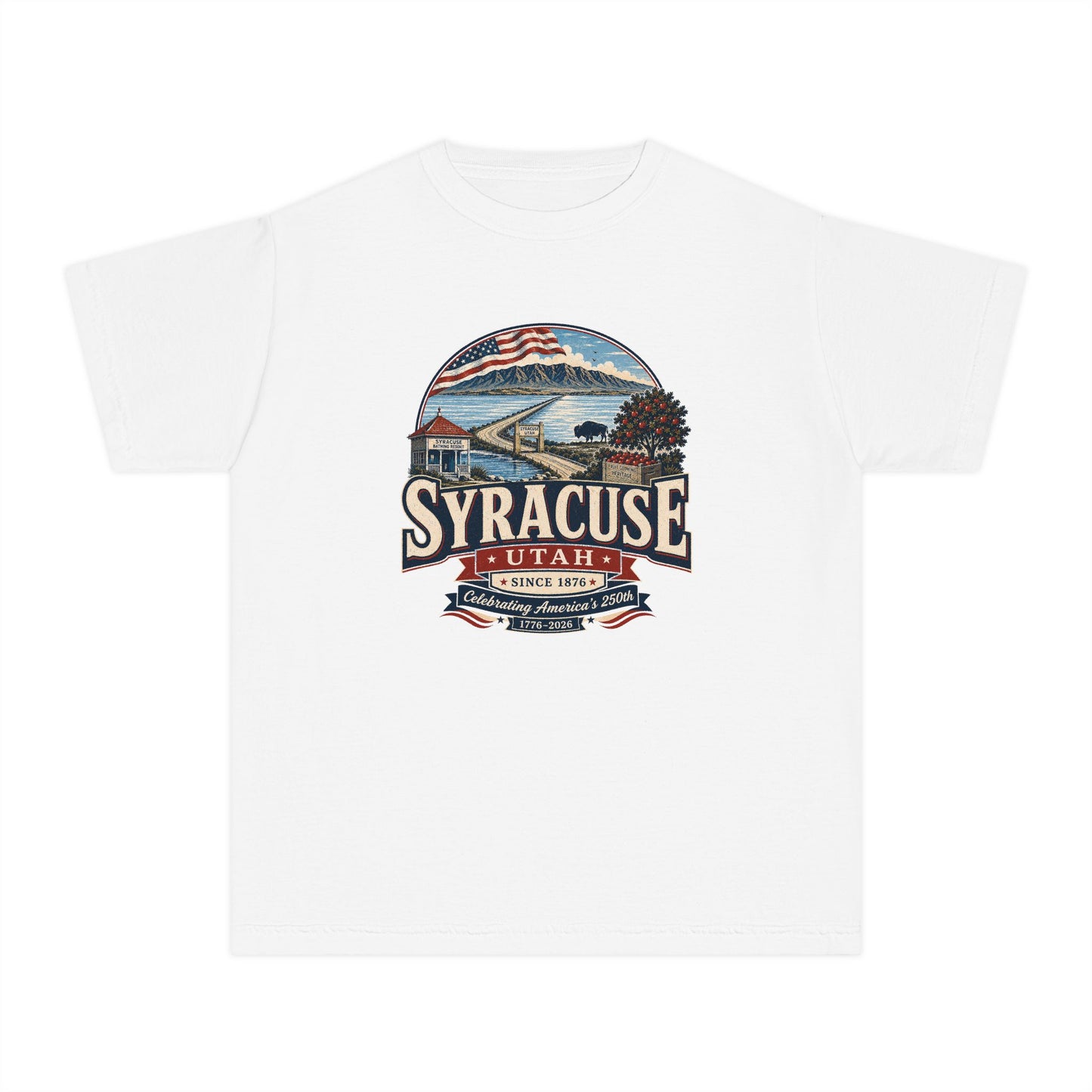 Syracuse City Spirit Tee · Youth · Celebrating America's 250th