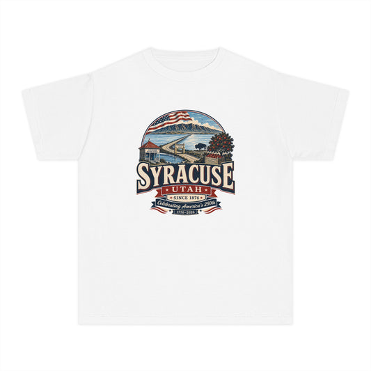 Syracuse City Spirit Tee · Youth · Celebrating America's 250th