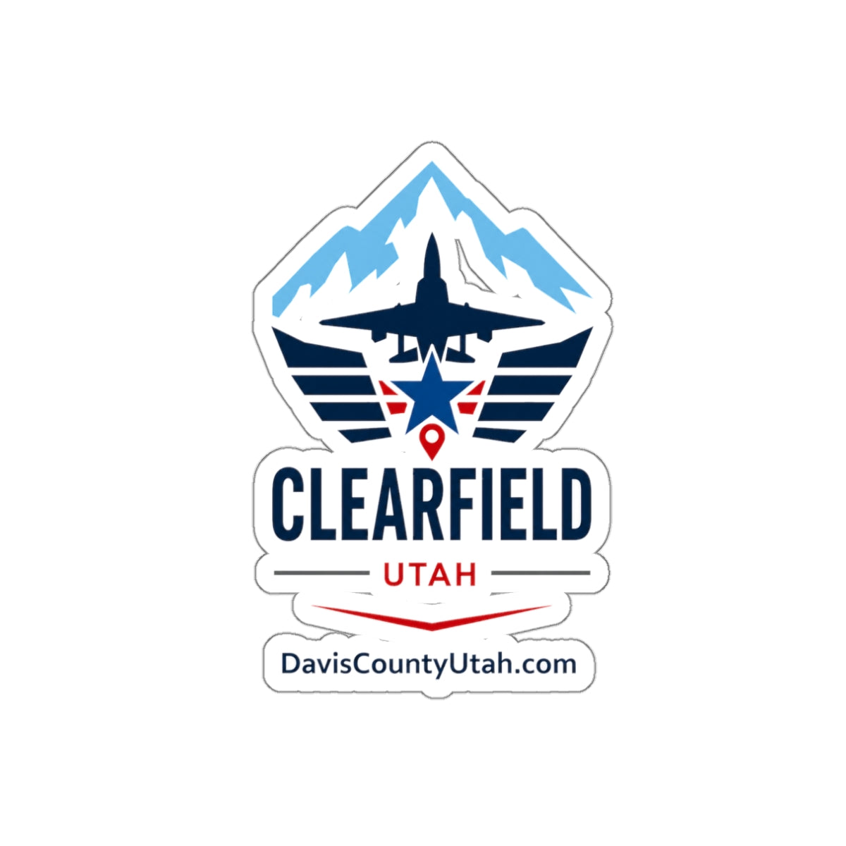 Clearfield, Utah Die-Cut Sticker
