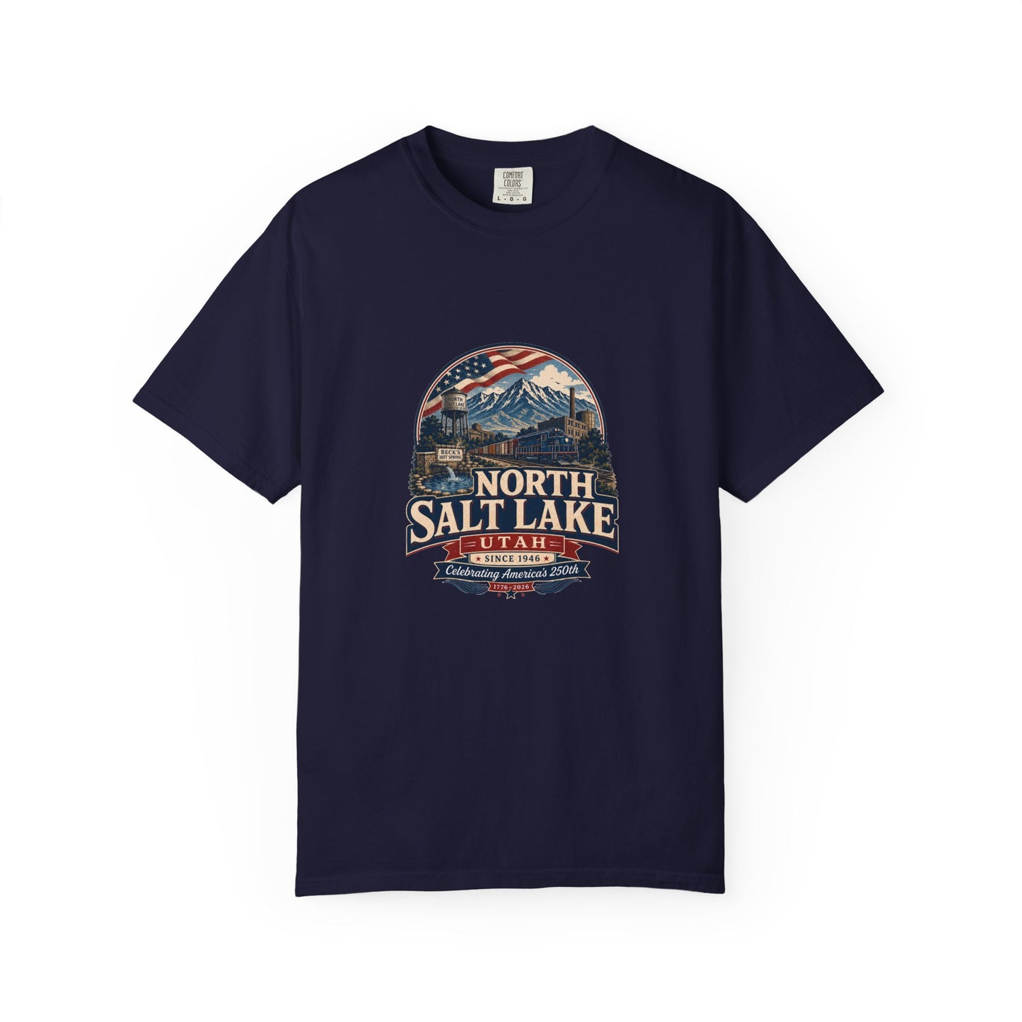 North Salt Lake City Spirit Tee · Celebrating America's 250th