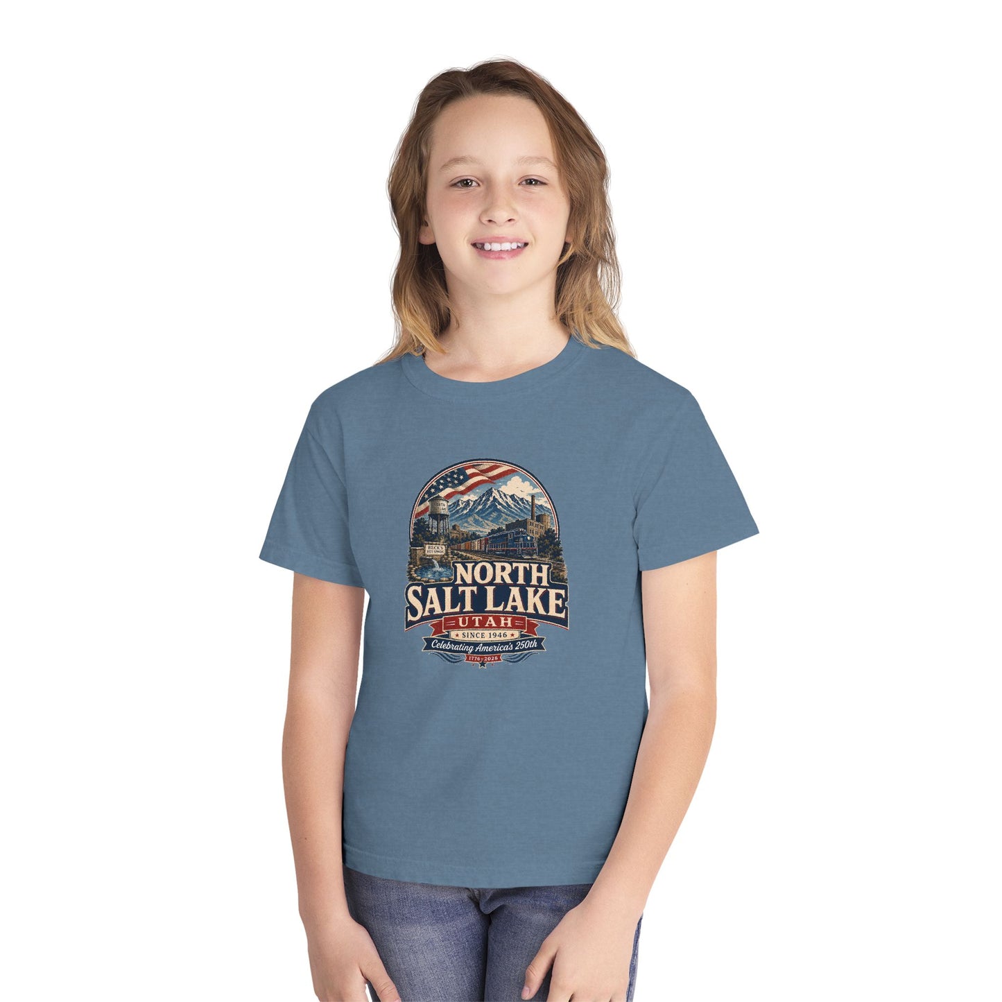 North Salt Lake City Spirit Tee · Youth · Celebrating America's 250th
