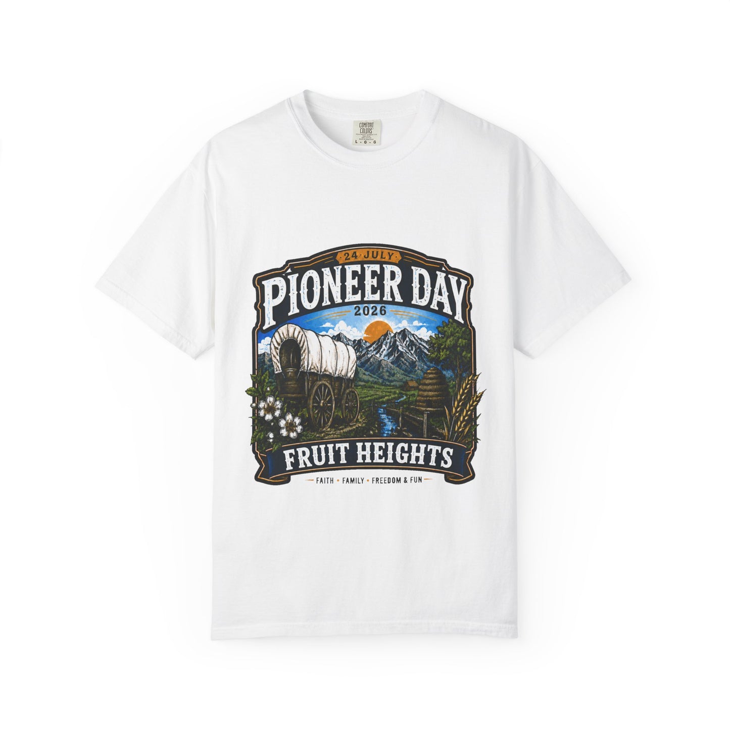 Fruit Heights Pioneer Day Tee · 24 July 2026