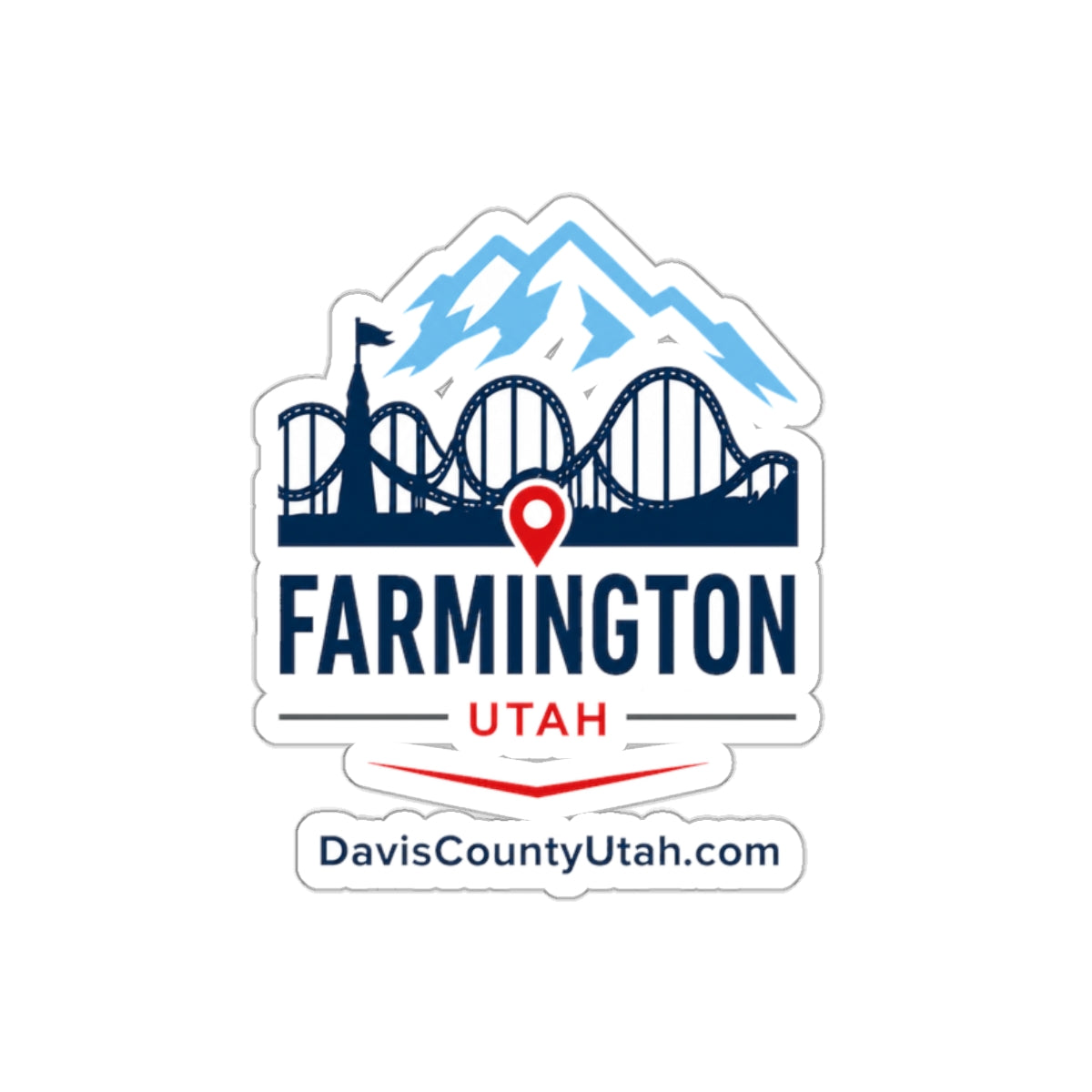 Farmington, Utah Die-Cut Sticker