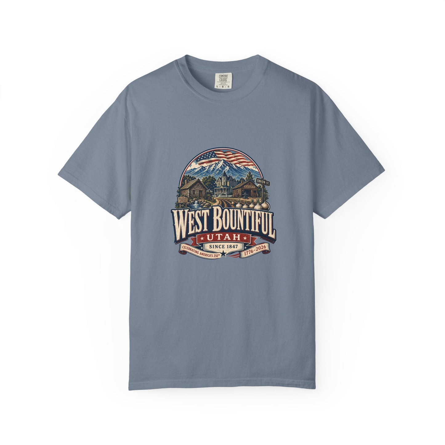 West Bountiful City Spirit Tee · Celebrating America's 250th